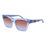 Guess Quadrat Sonnenbrille GU00113 5584F in Blau – 45° Seitenansicht