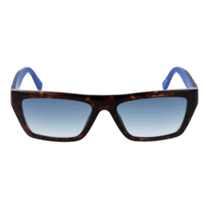 Guess Sonnenbrille GU00120 5552W – Frontansicht mit Kunststoff Rahmen und Blau Gläsern