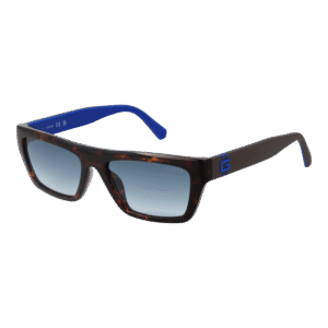 Guess Rechteck Sonnenbrille GU00120 5552W in Braun – 45° Seitenansicht
