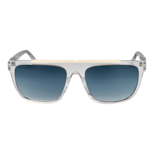 Guess Sonnenbrille GU00122 5726W – Frontansicht mit Edelstahl Rahmen und Demogläser Gläsern