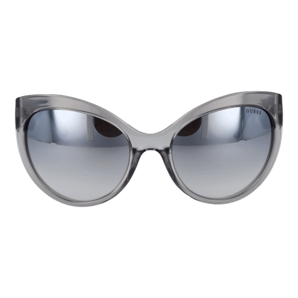 Guess Sonnenbrille GU00130 6120C – Frontansicht mit Kunststoff Rahmen und Grau Gläsern