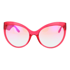 Guess Sonnenbrille GU00130 6172U – Frontansicht mit Edelstahl Rahmen und Rosa Gläsern