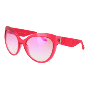 Guess Rund Sonnenbrille GU00130 6172U in Rosa – 45° Seitenansicht