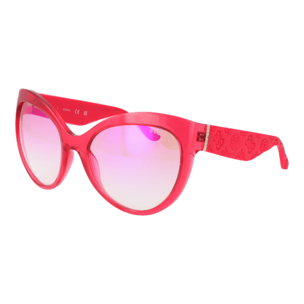 Guess Rund Sonnenbrille GU00130 6172U in Rosa – 45° Seitenansicht