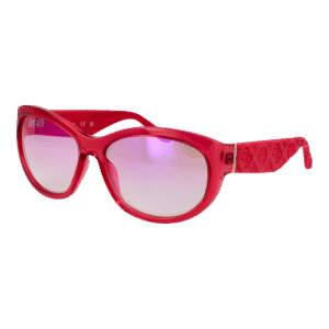 Guess Oval Sonnenbrille GU00131 6072U in Rosa – 45° Seitenansicht