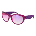 Guess Oval Sonnenbrille GU00131 6081Z in Lila – 45° Seitenansicht
