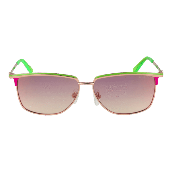 Guess Sonnenbrille GU00133 5695U – Frontansicht mit Metall Rahmen und Mehrfarbig Gläsern