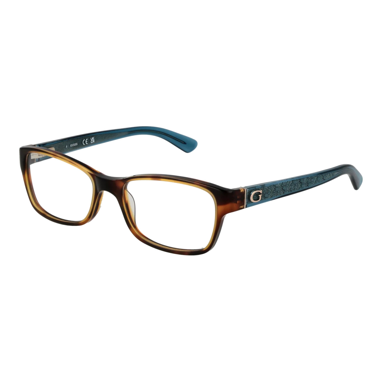 Guess )} Brille GU2591 53052 in Braun