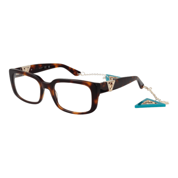 Guess Brille GU2959 53052 – 45° Seitenansicht Guess )} Brille GU2959 53052 in Braun