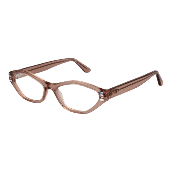 Guess Brille GU2968 53057 – 45° Seitenansicht Guess )} Brille GU2968 53057 in Beige