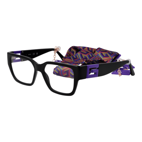 Guess Brille GU2987 54083 – 45° Seitenansicht Guess )} Brille GU2987 54083 in Schwarz