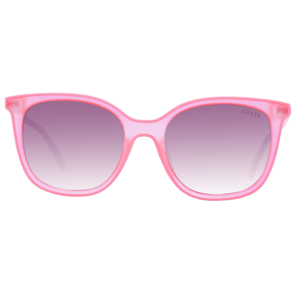 Guess Sonnenbrille GU3060 5574F – Frontansicht mit Kunststoff Rahmen und Lila Gläsern
