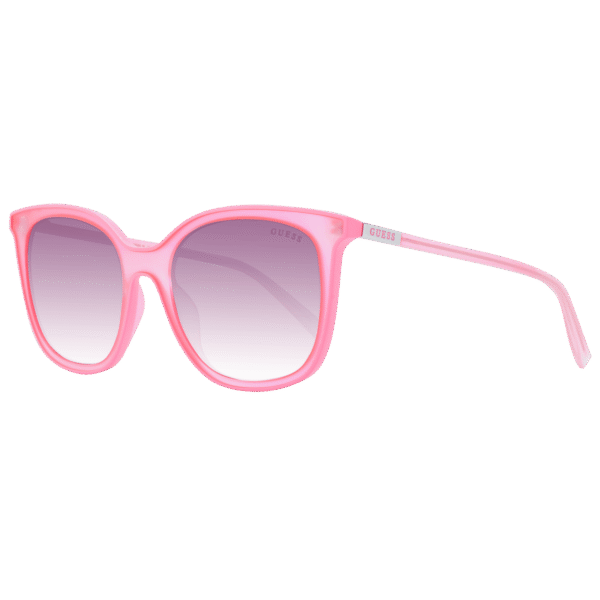 Guess Quadrat Sonnenbrille GU3060 5574F in Rosa – 45° Seitenansicht