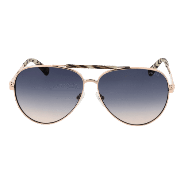 Guess Sonnenbrille GU5209 6128B – Frontansicht mit Metall Rahmen und Grau Gläsern