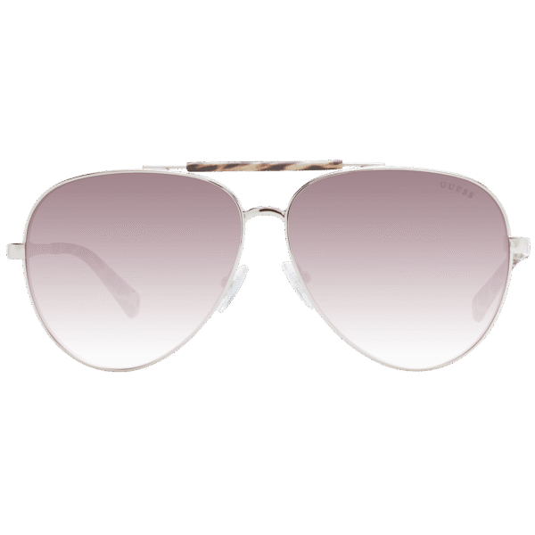 Guess Sonnenbrille GU5209 6132F – Frontansicht mit Metall Rahmen und Braun Gläsern