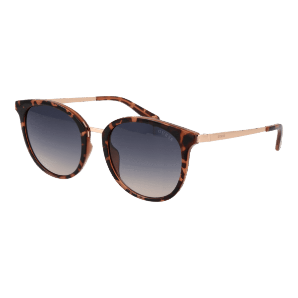 Guess Rund Sonnenbrille GU5212 5359B in Braun – 45° Seitenansicht