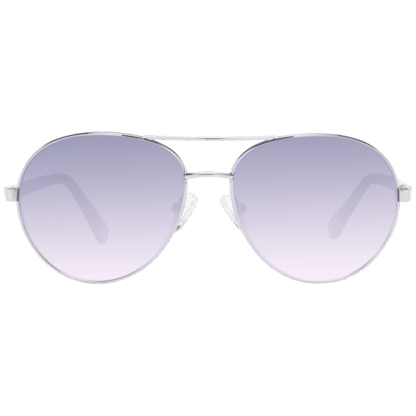 Guess Sonnenbrille GU5213 5610W – Frontansicht mit Metall Rahmen und Blau Gläsern