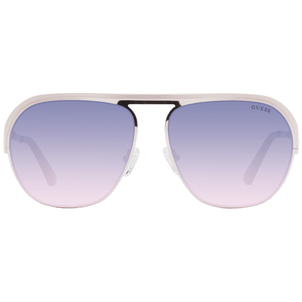 Guess Sonnenbrille GU5226 5928Z – Frontansicht mit Metall Rahmen und Lila Gläsern
