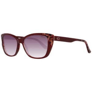 Guess Katzenaugen Sonnenbrille GU7511 5566F in Burgunder – 45° Seitenansicht
