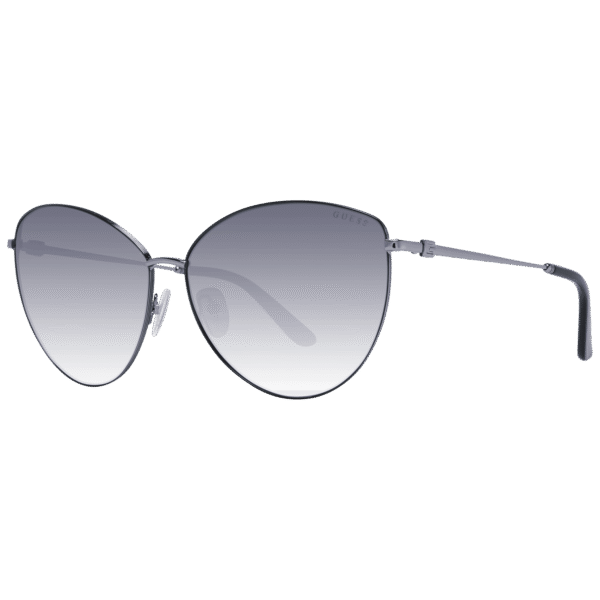 Guess Katzenaugen Sonnenbrille GU7746 6608B in Gunmetal – 45° Seitenansicht
