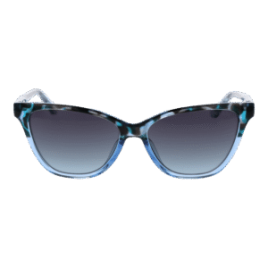 Guess Sonnenbrille GU7777 5592W – Frontansicht mit Kunststoff Rahmen und Blau Gläsern