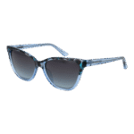 Guess Katzenaugen Sonnenbrille GU7777 5592W in Blau – 45° Seitenansicht