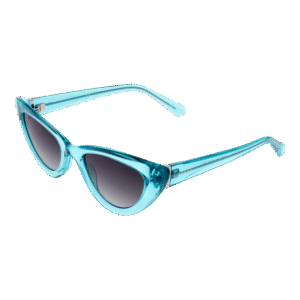 Guess Katzenaugen Sonnenbrille GU7811 5484B in Blau – 45° Seitenansicht