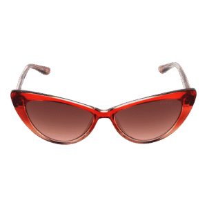 Guess Sonnenbrille GU7830 5571T – Frontansicht mit Kunststoff Rahmen und Rot Gläsern