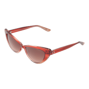 Guess Katzenaugen Sonnenbrille GU7830 5571T in Burgunder – 45° Seitenansicht