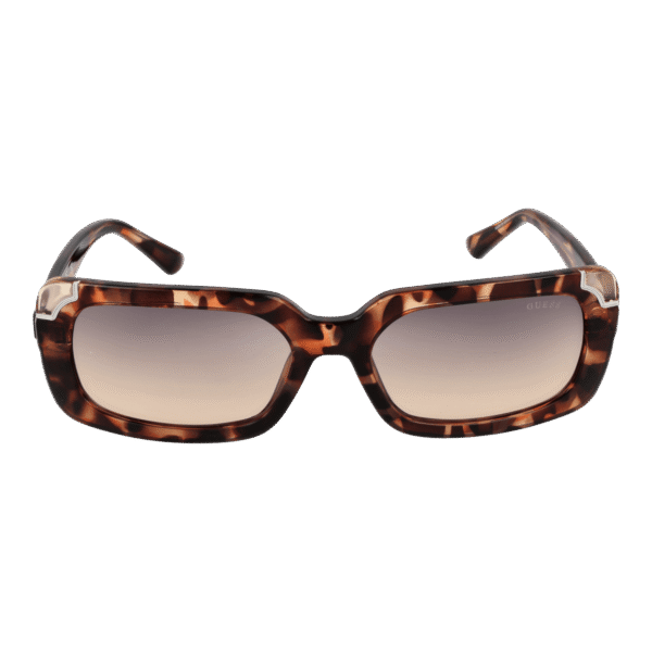 Guess Sonnenbrille GU7841 5956B – Frontansicht mit Kunststoff Rahmen und Braun Gläsern