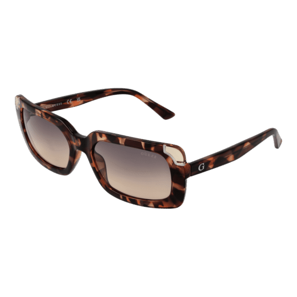 Guess Rechteck Sonnenbrille GU7841 5956B in Braun – 45° Seitenansicht
