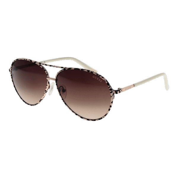 Guess Pilotenbrille Sonnenbrille GU7847 6033F in Creme – 45° Seitenansicht