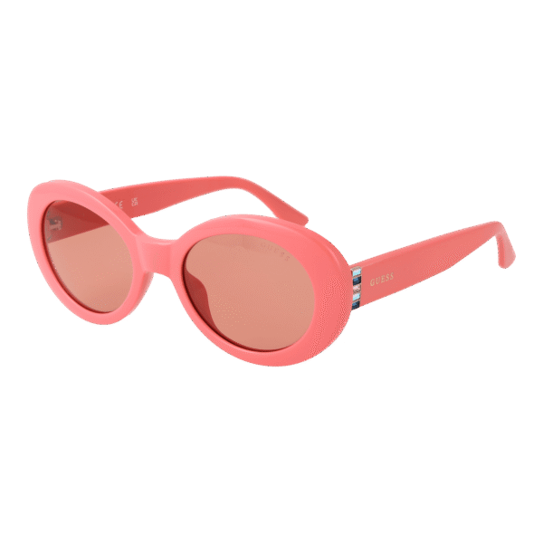 Guess Sonnenbrille GU7904 5174S – 45° Seitenansicht Guess Oval Sonnenbrille GU7904 5174S in Rosa – 45° Seitenansicht