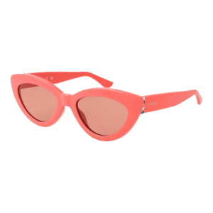 Guess Katzenaugen Sonnenbrille GU7905 5274S in Rosa – 45° Seitenansicht