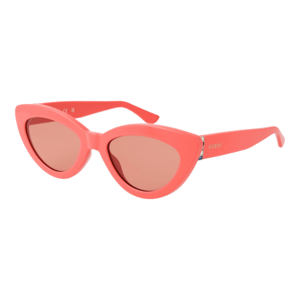 Guess Sonnenbrille GU7905 5274S – 45° Seitenansicht Guess Katzenaugen Sonnenbrille GU7905 5274S in Rosa – 45° Seitenansicht