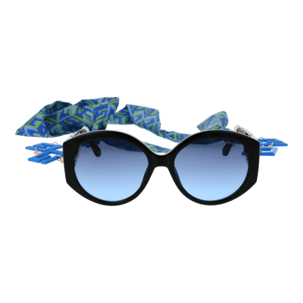 Guess Sonnenbrille GU7917 5692W – Frontansicht mit Kunststoff Rahmen und Blau Gläsern