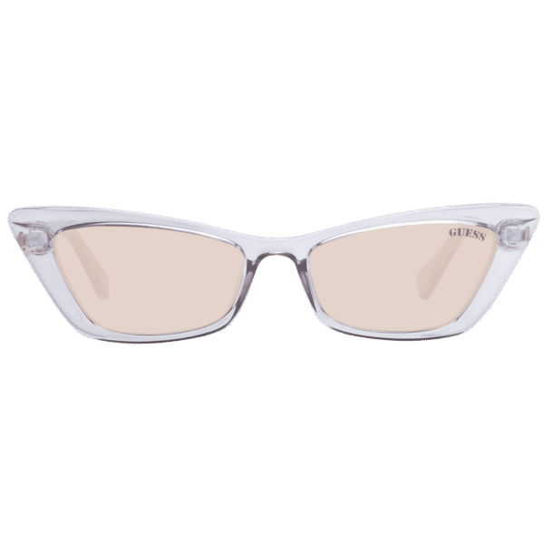 Guess Sonnenbrille GU8229 5381E – Frontansicht mit Kunststoff Rahmen und Braun Gläsern