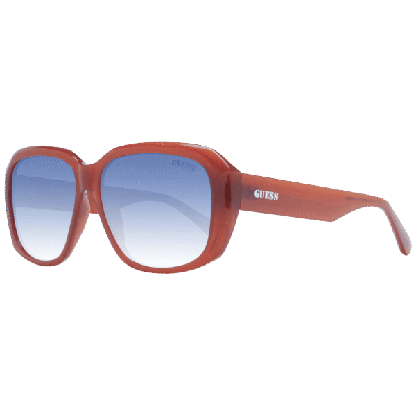 Guess Quadrat Sonnenbrille GU8233 5844W in Kupfer – 45° Seitenansicht