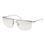 Guess Browline Sonnenbrille GU8256 6610C in Silber – 45° Seitenansicht