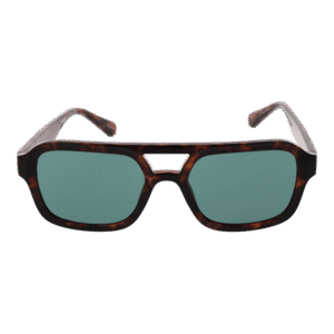 Guess Sonnenbrille GU8259 5353N – Frontansicht mit Kunststoff Rahmen und Grün Gläsern