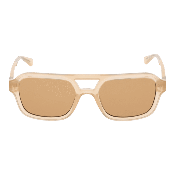 Guess Sonnenbrille GU8259 5357E – Frontansicht mit Kunststoff Rahmen und Braun Gläsern