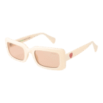 Guess Rechteck Sonnenbrille GU8262 5425E in Beige – 45° Seitenansicht