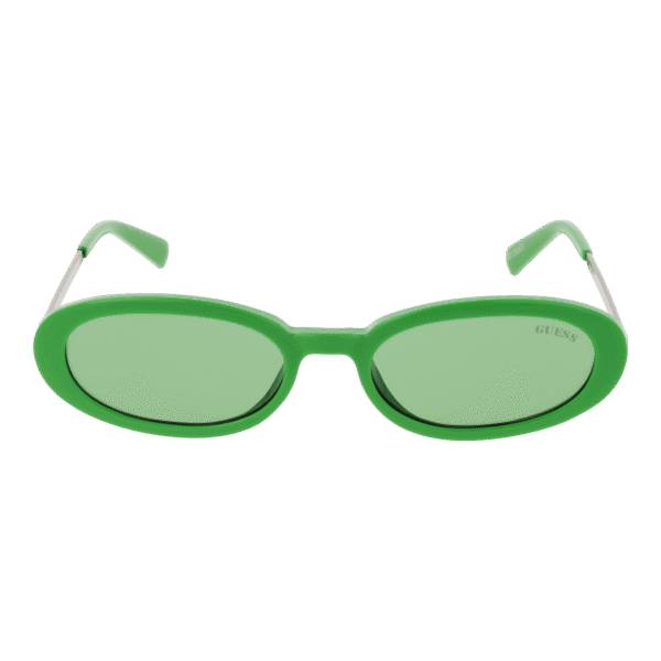 Guess Sonnenbrille GU8277 5193N – Frontansicht mit Kunststoff Rahmen und Grün Gläsern