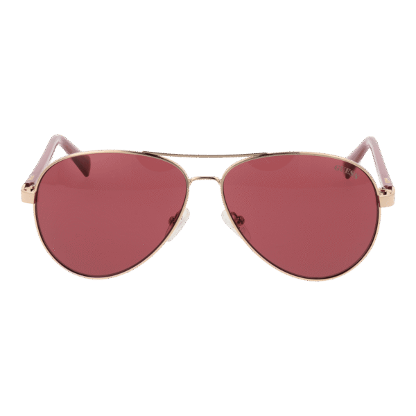Guess Sonnenbrille GU8279 5832S – Frontansicht mit Metall Rahmen und Lila Gläsern