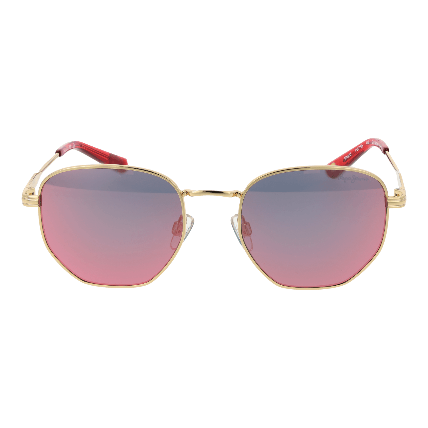 Pepe Jeans Sonnenbrille PJ5195 51456 – Frontansicht mit Metall Rahmen und Rosa Gläsern