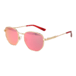 Pepe Jeans Rechteck Sonnenbrille PJ5195 51456 in Gold – 45° Seitenansicht
