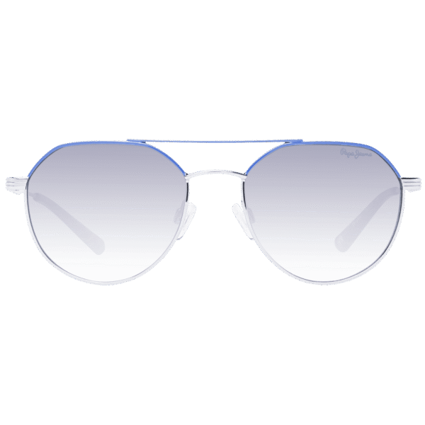 Pepe Jeans Sonnenbrille PJ5199 53856 – Frontansicht mit Metall Rahmen und Blau Gläsern
