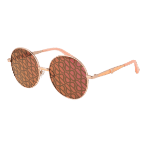 Pepe Jeans Rund Sonnenbrille PJ5214 55401 in Rosé Gold – 45° Seitenansicht
