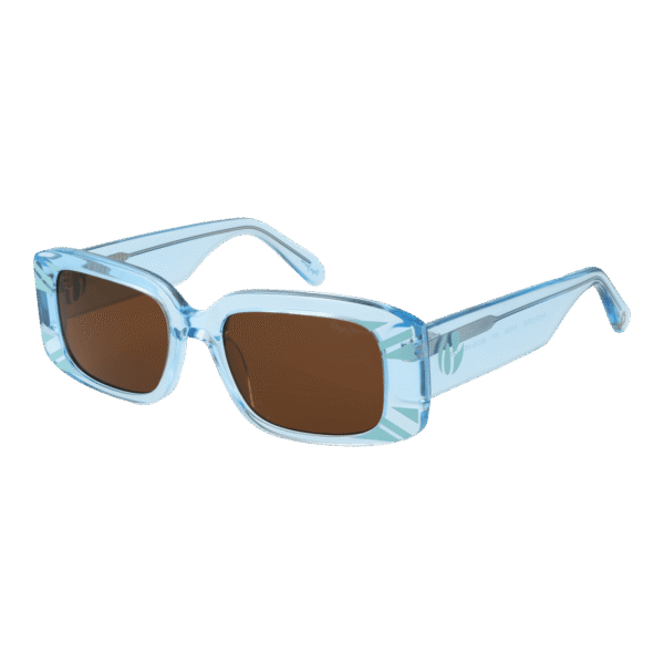 Pepe Jeans Rechteck Sonnenbrille PJ7424 52617 in Blau – 45° Seitenansicht