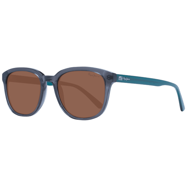 Pepe Jeans Panto Sonnenbrille PJ7425 52901 in Grau – 45° Seitenansicht